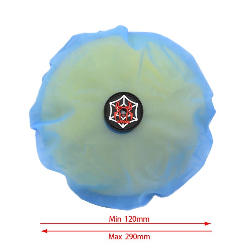 OTOM Universal Motorcycle Air Filter Dustproof Sand Cover Engine Cleaning Air Filter Wrap Fit for dirt bike (Blue)â€¦ - Image 2